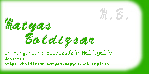 matyas boldizsar business card